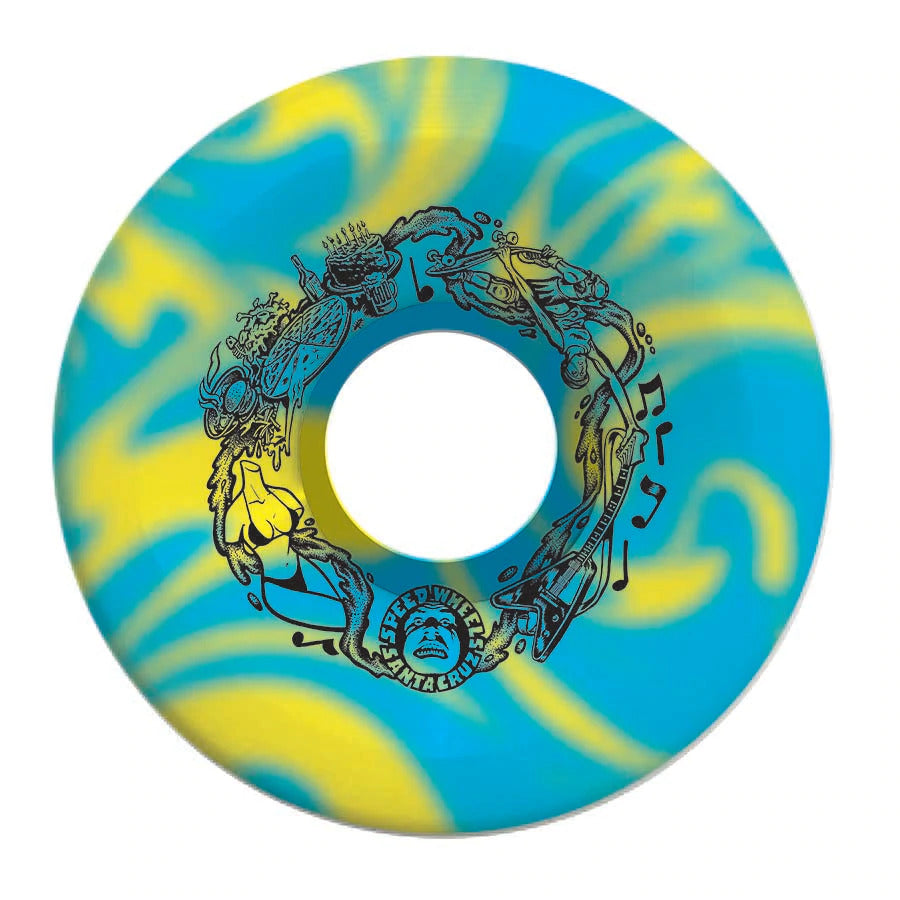 Slime Balls Big Balls 65mm 97a Blue/Yellow Swirl Skateboard Wheels – Ollie  Angel